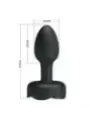 Pretty Love - Plug Anale Vibrante Ricaricabile Con 10 Modalit€ Nero - ANAL TOYS - Plug e Catene Anali | erosidea.com
