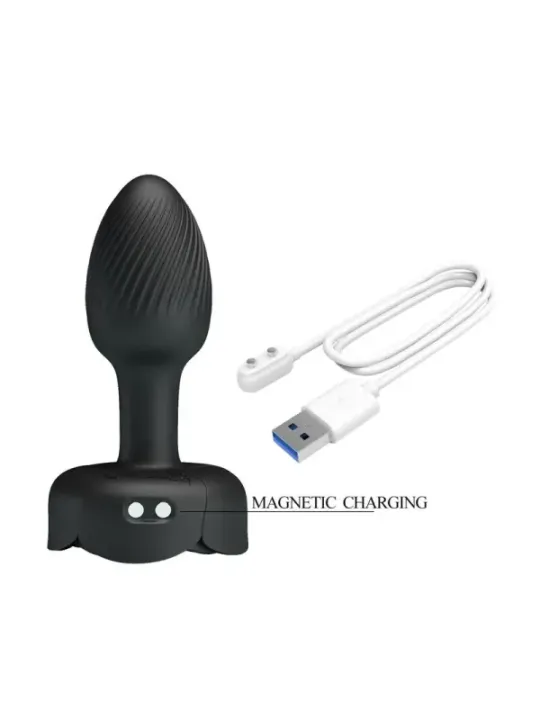 Pretty Love - Plug Anale Vibrante Ricaricabile Con 10 Modalit€ Nero - ANAL TOYS - Plug e Catene Anali | erosidea.com