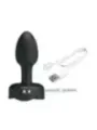 Pretty Love - Plug Anale Vibrante Ricaricabile Con 10 Modalit€ Nero - ANAL TOYS - Plug e Catene Anali | erosidea.com